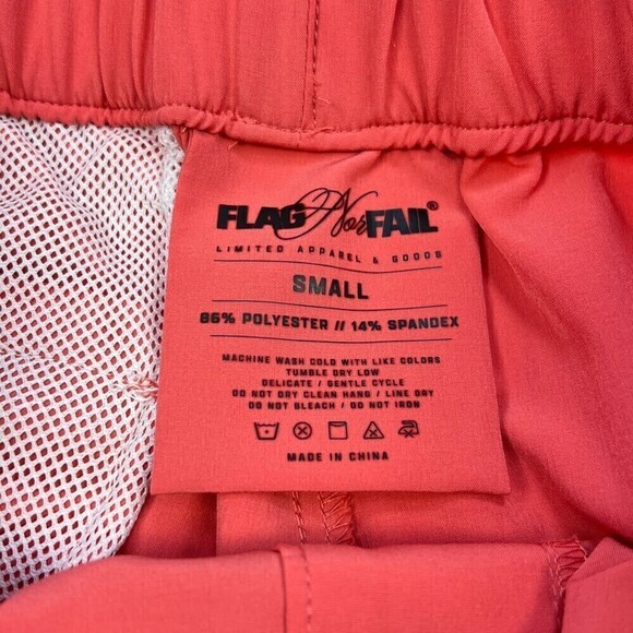 Flag Nor Fail Men's Everyday Slim Fit Joggers Salmon Small - Picture 8 of 10